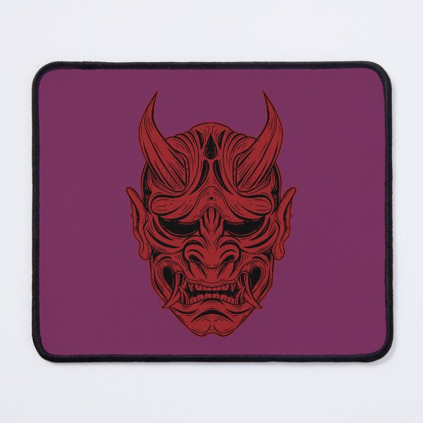 Item preview, Red Hannya Traditional Japan Demon Oni Mask designed and sold by ZaniokoDesign.