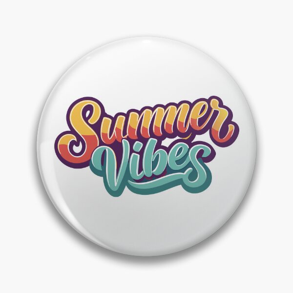 Item preview, Summer Vibes written in colorful letters designed and sold by Design Etstore.
