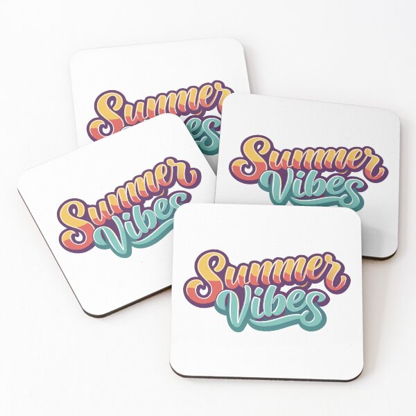 Item preview, Summer Vibes written in colorful letters designed and sold by Design Etstore.
