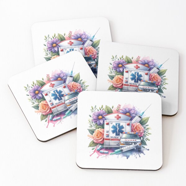 Item preview, "Floral Ambulance – Celebrating Nurse Life" designed and sold by artedigital99.