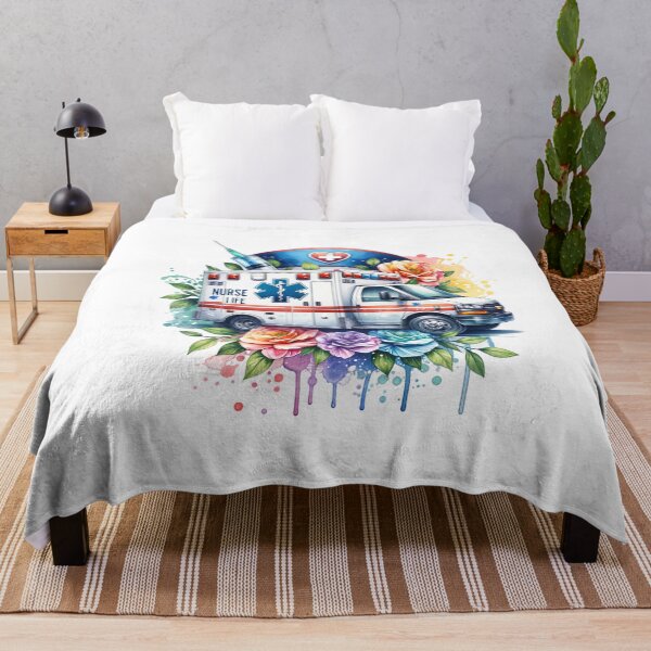Item preview, Floral Ambulance – Celebrating Nurse Life designed and sold by artedigital99.