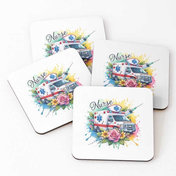 Item preview, Floral Ambulance – Celebrating Nurse Life designed and sold by artedigital99.