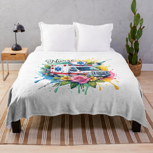 Item preview, Floral Ambulance – Celebrating Nurse Life designed and sold by artedigital99.