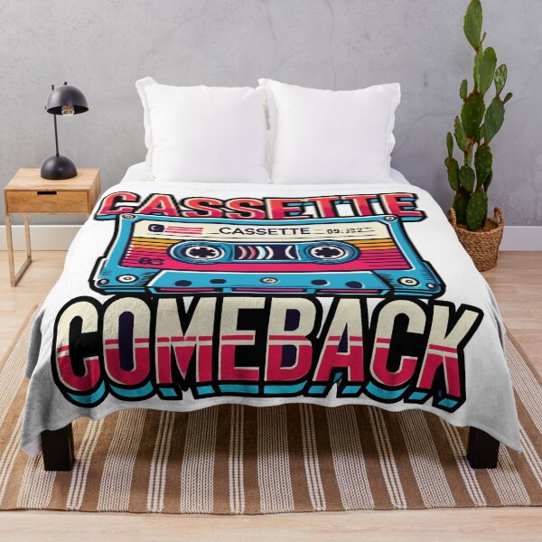 Item preview, Cassette Comeback Retro 80s Music Nostalgia Art designed and sold by QuirkPrint.