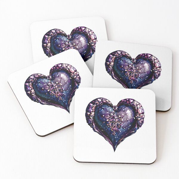 Item preview, Fantasy Gothic Fairytale Victorian Heart with Diamonds designed and sold by EdeniaArtStudio.