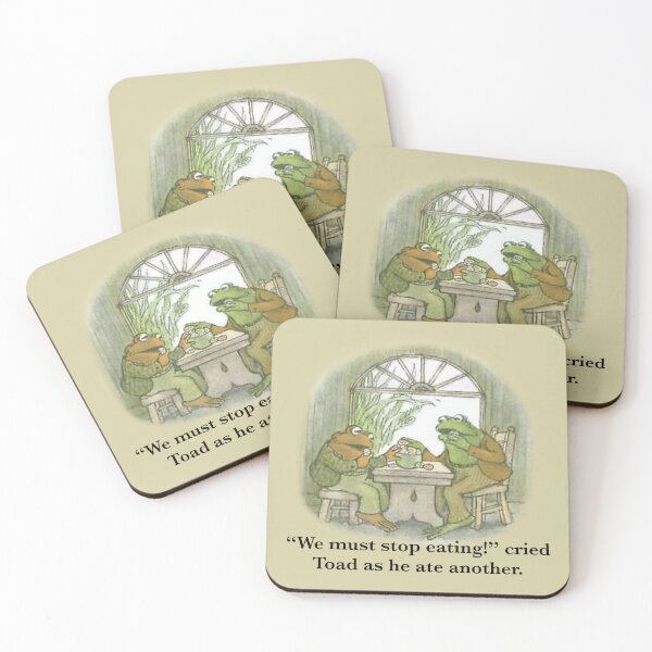 Item preview, Frog and Toad Eating Cookies designed and sold by PoeTatoes.