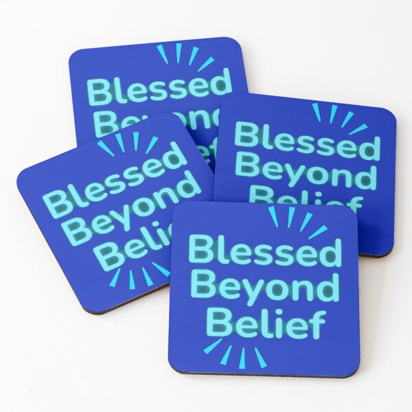 Item preview, Radiant Positivity: "Blessed Beyond Belief" Neon Inspiration for Positive Vibes designed and sold by AlphaBetulia.