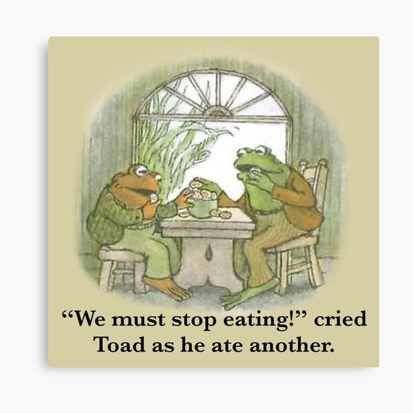 Item preview, Frog and Toad Eating Cookies designed and sold by PoeTatoes.
