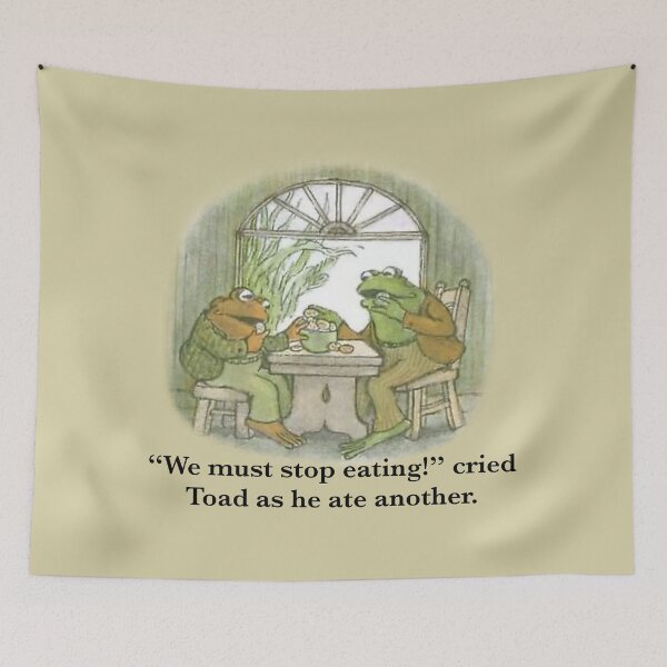 Item preview, Frog and Toad Eating Cookies designed and sold by PoeTatoes.