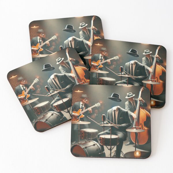 Item preview, The Invisible Jazz Trio: Halloween Rhythms from the Shadows designed and sold by MySheetMusicArt.