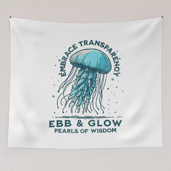 Item preview, Jellyfish, Beach, Summer Vacation, Pearls of Wisdom, Ebb and Flow, Ocean designed and sold by MerchSearchCO.