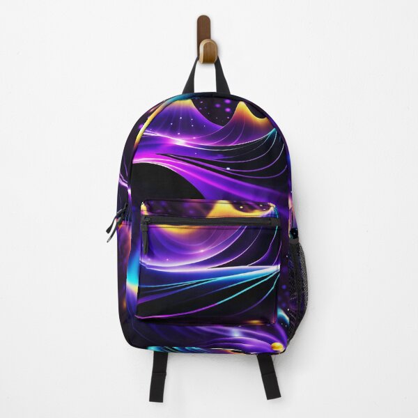 Item preview, Neon fantastic waves, meta verse abstract designed and sold by LiluGross.