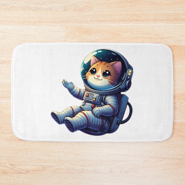 Item preview, Astronaut Cat A cat in a spacesuit floating in space, playing with stars or a small planet designed and sold by Bored Elon.