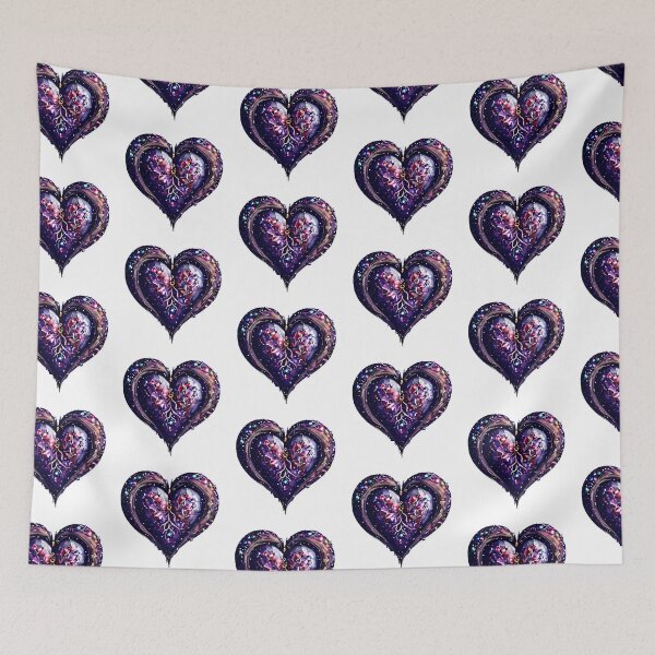 Item preview, Fantasy Gothic Fairytale Victorian Heart with Diamonds designed and sold by EdeniaArtStudio.