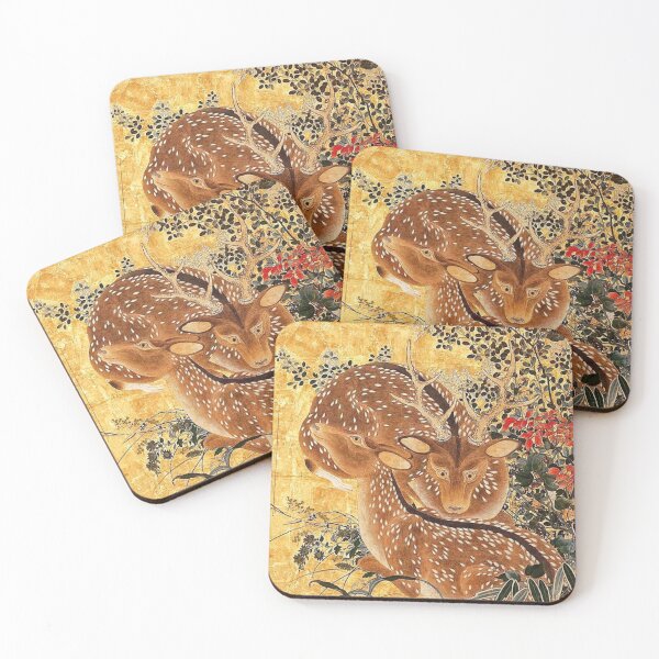 Item preview, Two deer relaxing in nature designed and sold by EarthSevenSeas.