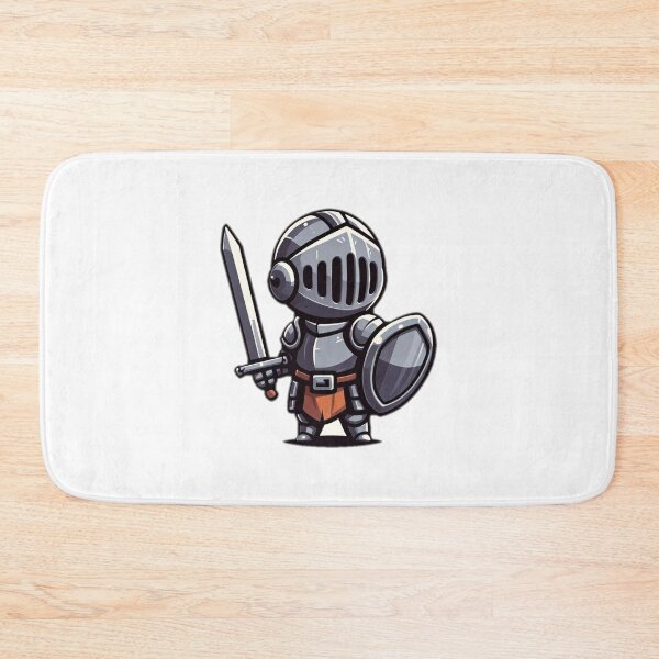 Item preview, Brave Knight A small knight character in armor, holding a sword or shield, with a confident stance designed and sold by Bored Elon.