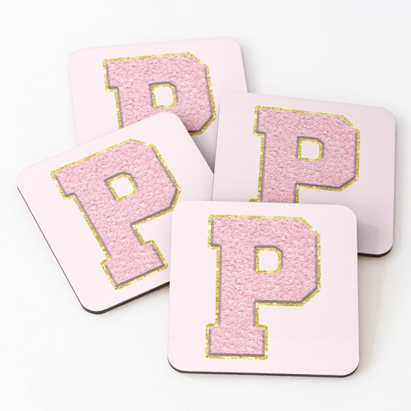 Item preview, P Preppy Varsity Letter Patch designed and sold by Creative Brat Design Studio.