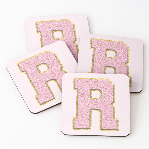Item preview, R Preppy Varsity Letter Patch designed and sold by Creative Brat Design Studio.