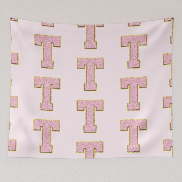 Item preview, T Preppy Varsity Letter Patch designed and sold by Creative Brat Design Studio.