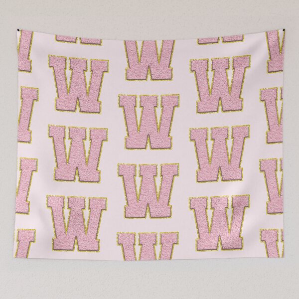 Item preview, W Preppy Varsity Letter Patch designed and sold by Creative Brat Design Studio.