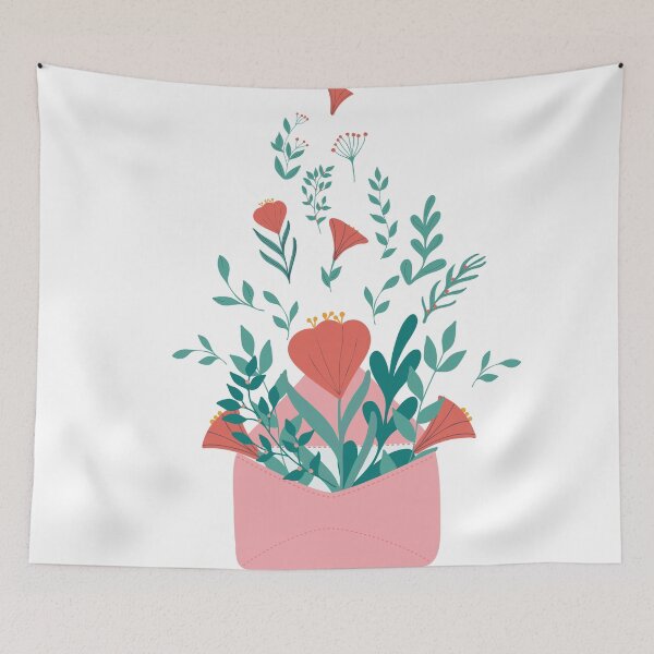 Item preview, Beautiful flower in envelop. T-shirt design and other. designed and sold by KateArt26.