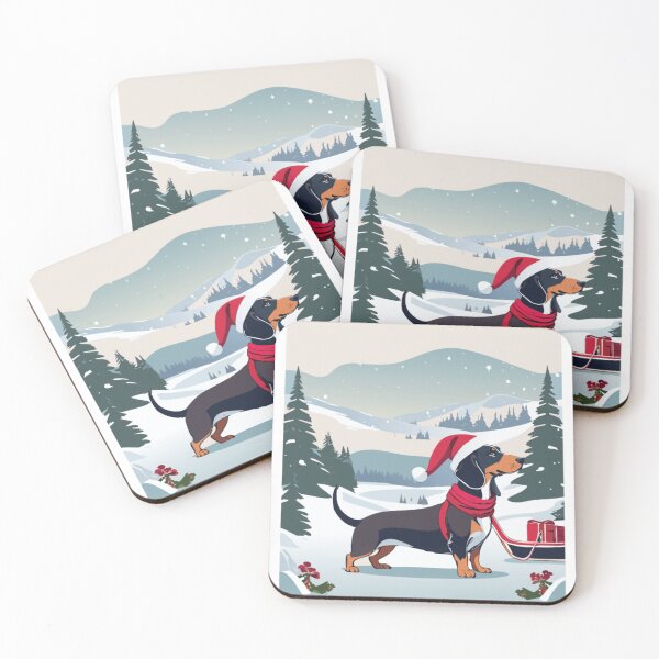 Item preview, Santa's Little Helper Dachshund designed and sold by KynsaPerow.