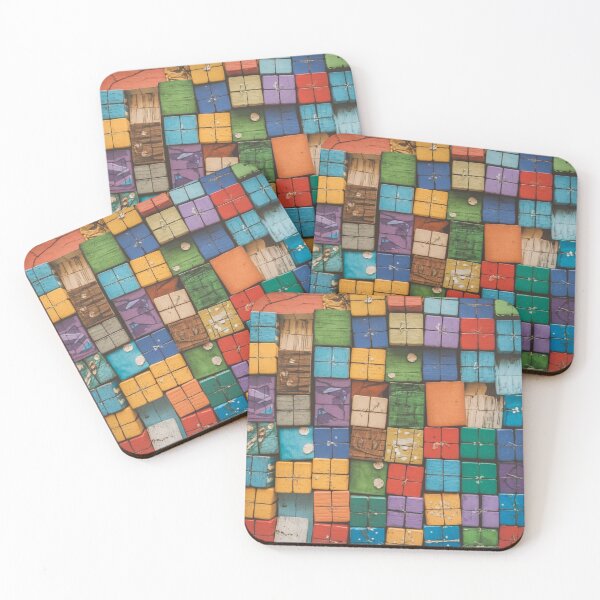 Item preview, "Collage of colorful wooden blocks" designed and sold by anahimar1418.