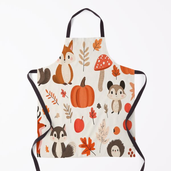 Item preview, kawaii autumn woodland characters designed and sold by BeatnikBuddha.