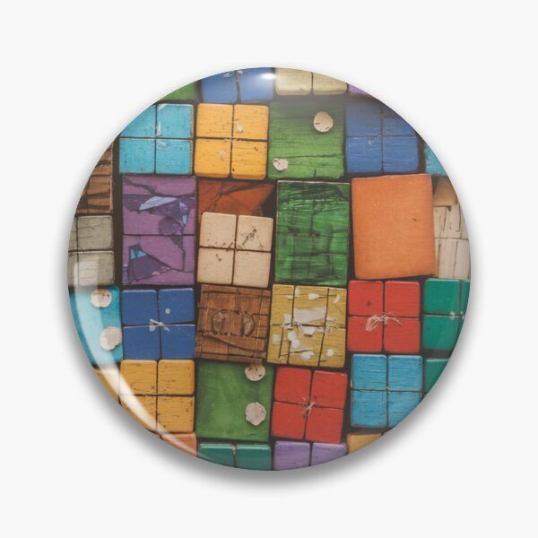 Item preview, "Collage of colorful wooden blocks" designed and sold by anahimar1418.