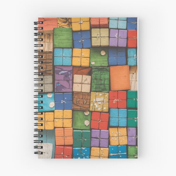 Item preview, "Collage of colorful wooden blocks" designed and sold by anahimar1418.