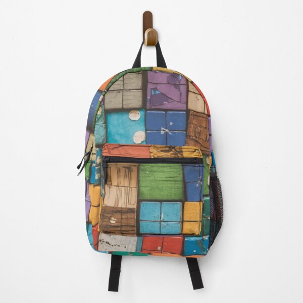 Item preview, "Collage of colorful wooden blocks" designed and sold by anahimar1418.