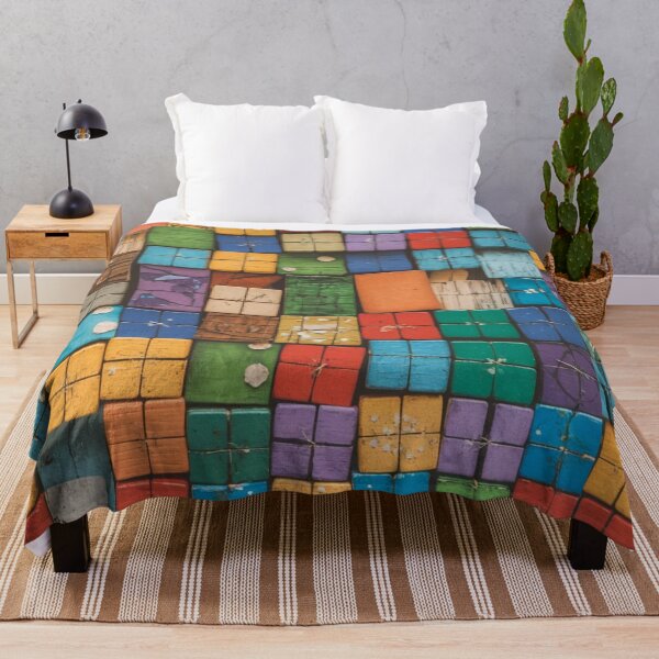 Item preview, "Collage of colorful wooden blocks" designed and sold by anahimar1418.