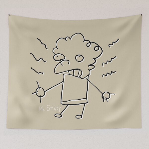 Item preview, Mr Stinky (Simpsons Fan Art) w/ Stink Lines designed and sold by Sparkleweather.