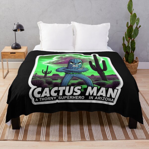 Item preview, Cactus Man A Thorny Superhero In Arizona designed and sold by TheArtOfPat.