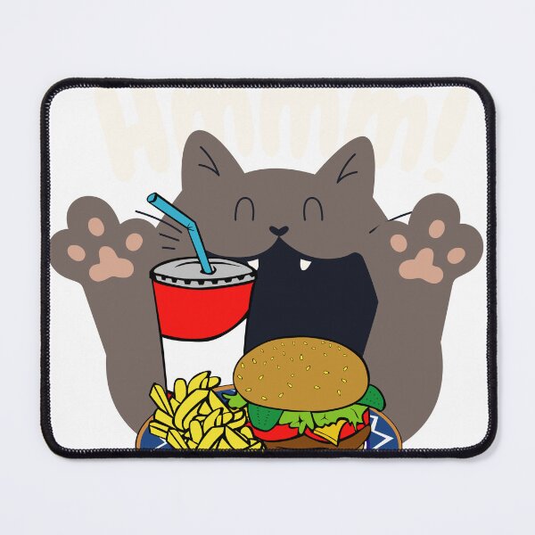 Artikelvorschau, Katze mit Hamburger entworfen und verkauft von Plantiyas.