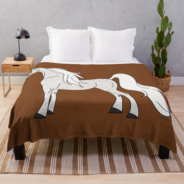 Item preview, Cute, Fleabitten Gray Arabian Cartoon Horse designed and sold by DappledMoon.