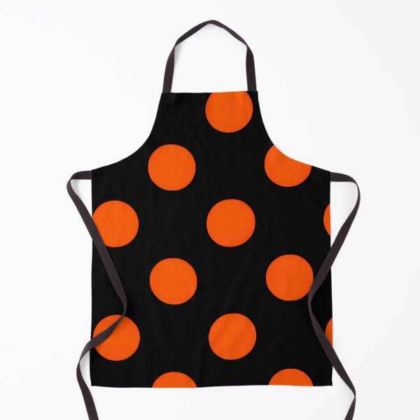 Item preview, PATTERN 027- ORANGE POLKA DOT - Gift items and personal use / Polka Dot, Orange, Black, Seamless, Pattern, Balls, Abstract, Spheres, Art designed and sold by LumDesignArt.