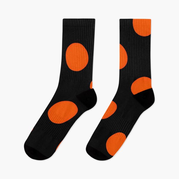Item preview, PATTERN 027- ORANGE POLKA DOT - Gift items and personal use / Polka Dot, Orange, Black,  Seamless, Pattern, Balls, Abstract, Spheres,  Art designed and sold by LumDesignArt.