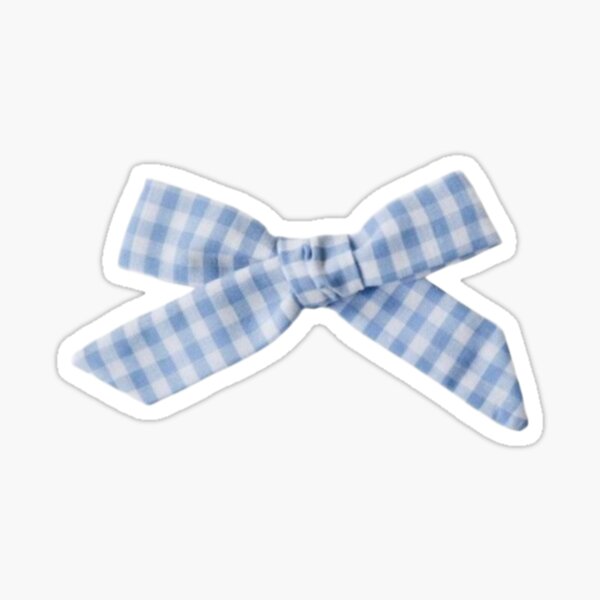 Artikel-Vorschau von Coquette Babyblaue Gingham-Schleife, designt und verkauft von Pixiedrop.