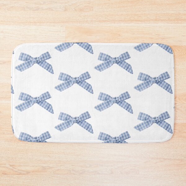 Item preview, Coquette baby blue gingham bow  designed and sold by Pixiedrop.