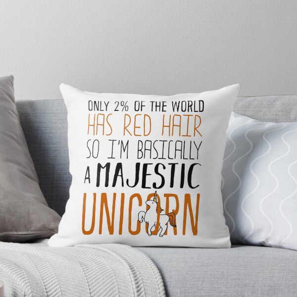 Item preview, Only 2% of the World Has Red Hair, So I'm Basically a Majestic Unicorn Tags designed and sold by KsuAnn.