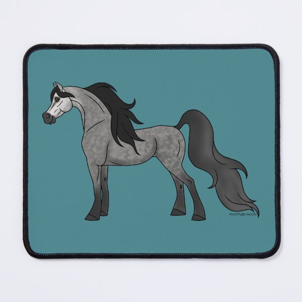 Item preview, Cute, Dappled Gray Arabian Cartoon Horse designed and sold by DappledMoon.