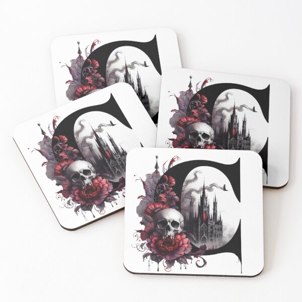 Item preview, Gothic Halloween Skull and Roses Design C designed and sold by CultDigHoriz.