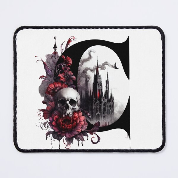 Item preview, Gothic Halloween Skull and Roses Design C designed and sold by CultDigHoriz.