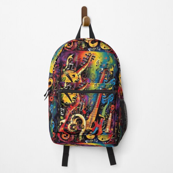 Item preview, Colorful Musical Instruments Graffiti designed and sold by TheDarkWardrobe.