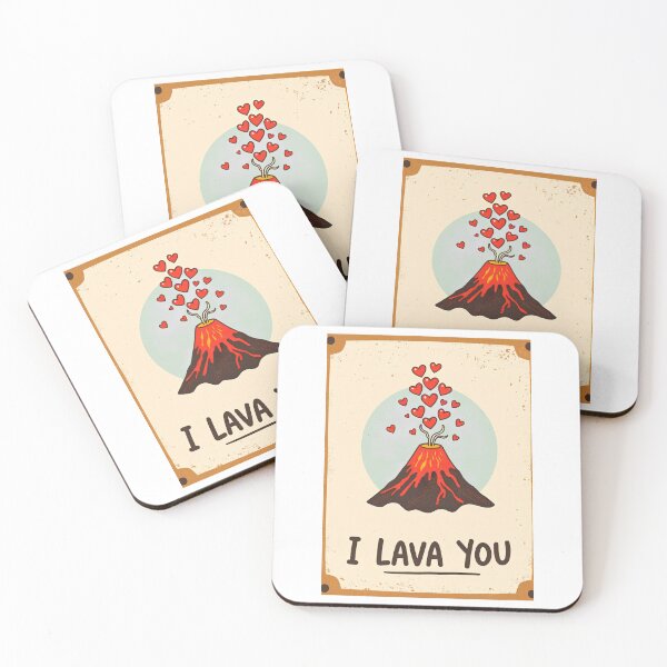 Item preview, I lava you, love jokes, funny quotes vintage aestethic  designed and sold by ChaosEdits.