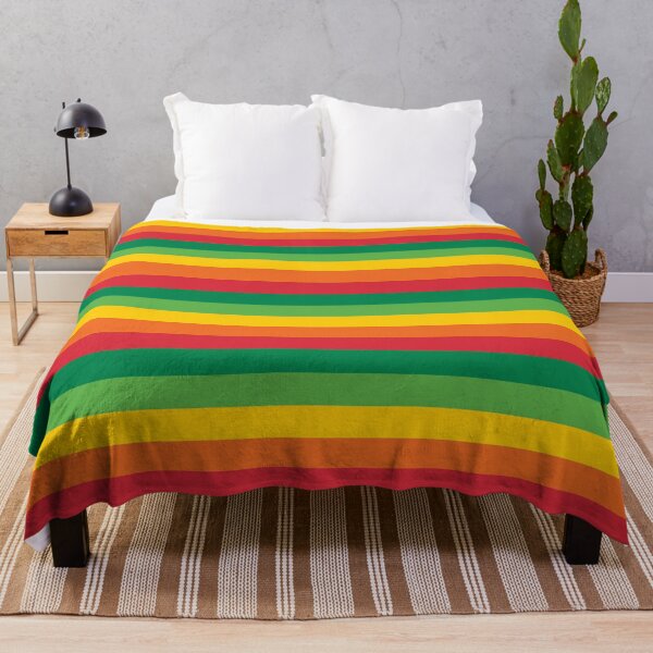 Item preview, Red Gold Green Horizontal Stripes designed and sold by Vibezgarden.
