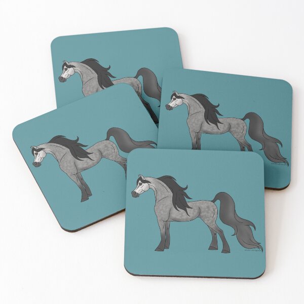 Item preview, Cute, Dappled Gray Arabian Cartoon Horse designed and sold by DappledMoon.