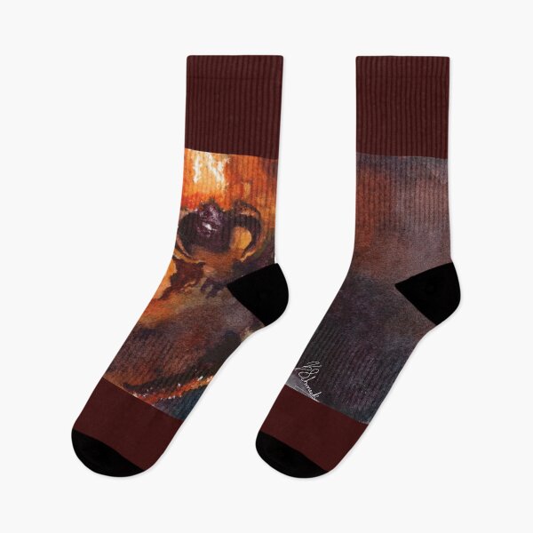 Artikelvorschau, Gandalf vs. der Balrog, LOTR inspirierter Aquarelldruck entworfen und verkauft von SchmeckStudio.