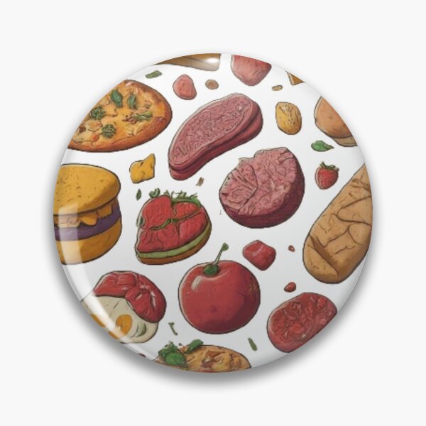 Item preview, Charming Food Pattern: Delicious and Fun Design designed and sold by CanvasWhimsy.